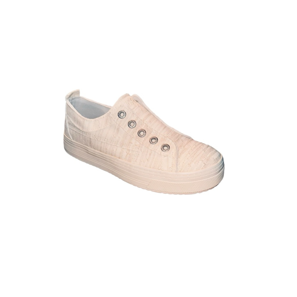 Women's blowfish Malibu Super Play Beige Slip-On Sneakers Size 8.5